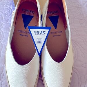 White leather espadrilles EUR size 40, US size 9